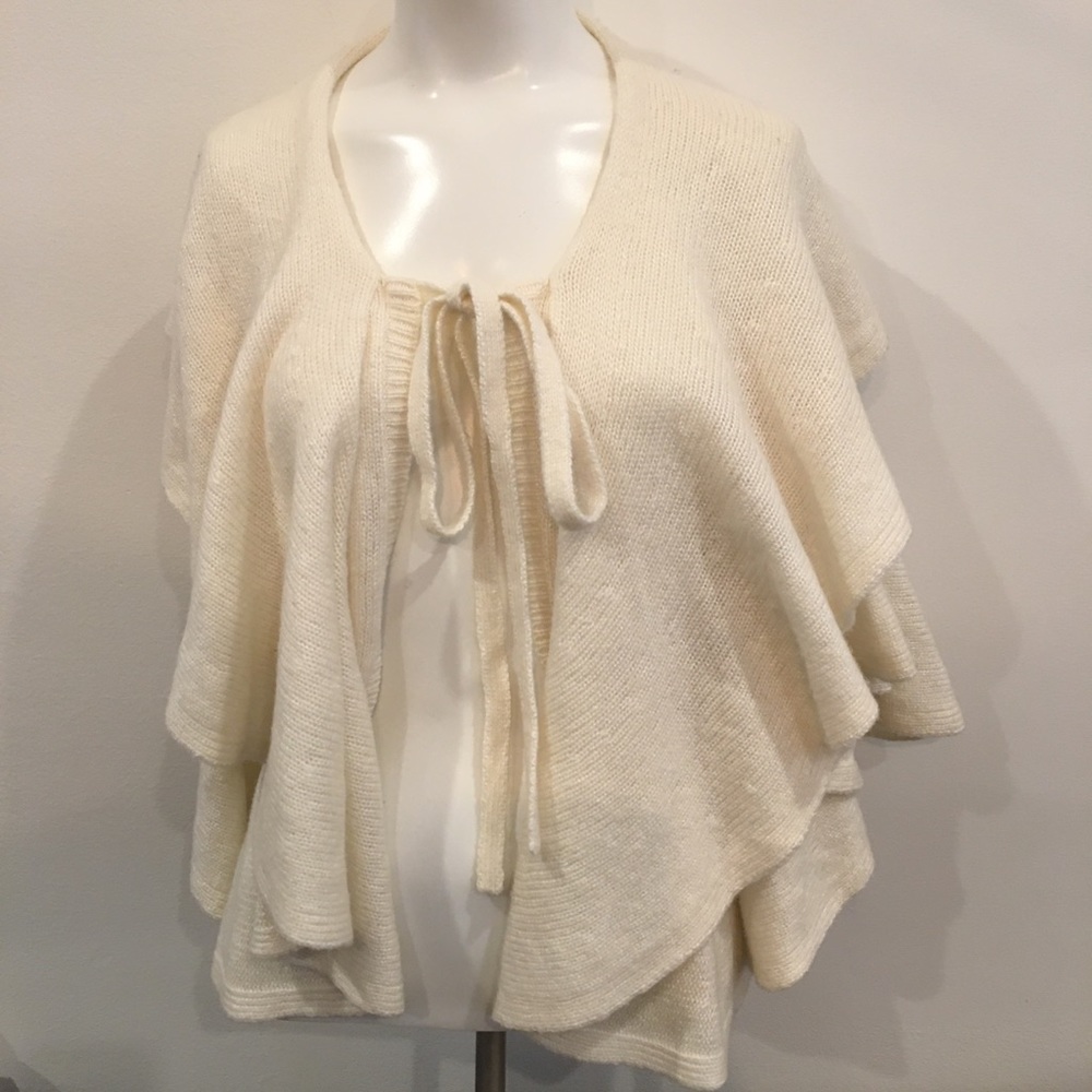Robert Rodriguez Ruffled Cardigan Sweater